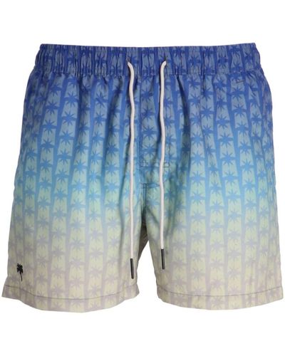 Oas Ombré-Badeshorts mit Stern-Print - Blau