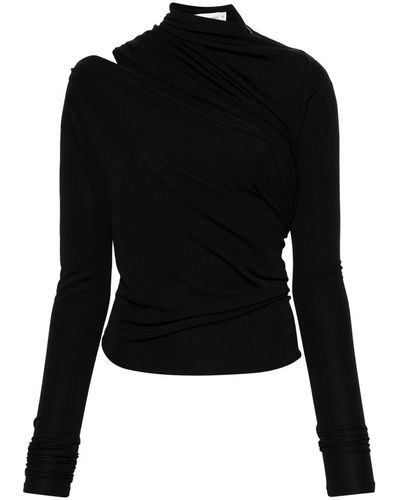 Christopher Esber Monstera Cut-out Blouse - Black