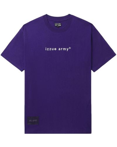 Izzue Logo-print Cotton T-shirt - Purple