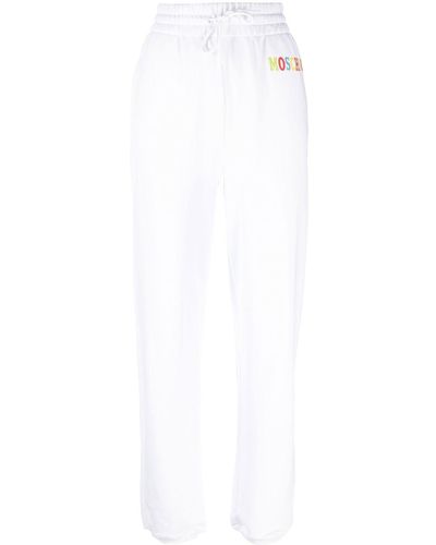 Moschino Pantaloni sportivi con stampa - Bianco