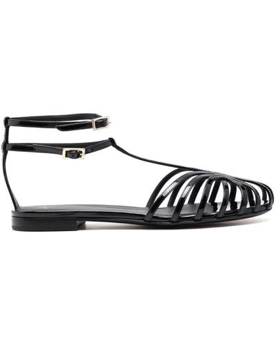 ALEVI Strappy Closed-toe Sandals - Black