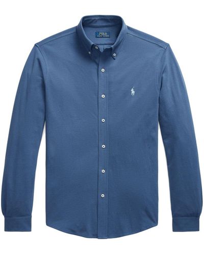 Polo Ralph Lauren Chemise à motif Polo Pony brodé - Bleu