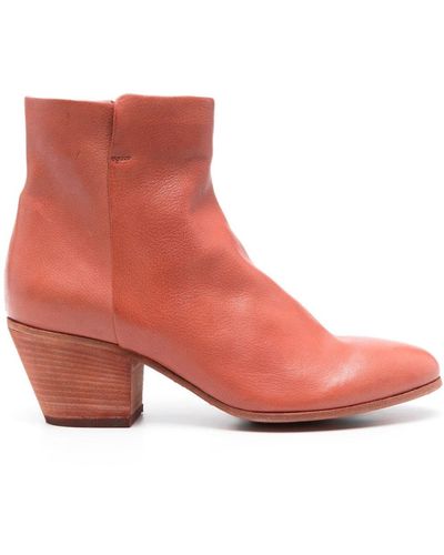 Officine Creative Shirlee Leather Ankle Boots - Pink