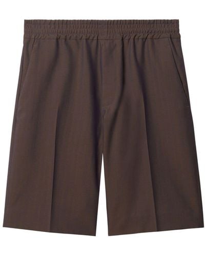 Burberry Shorts mit Fischgrätenmuster - Braun