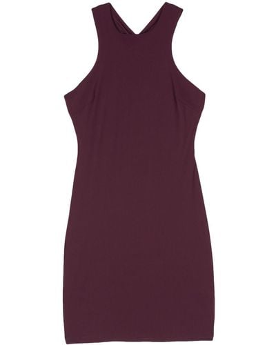 Patrizia Pepe Cut-out Detail Sleeveless Dress - Purple