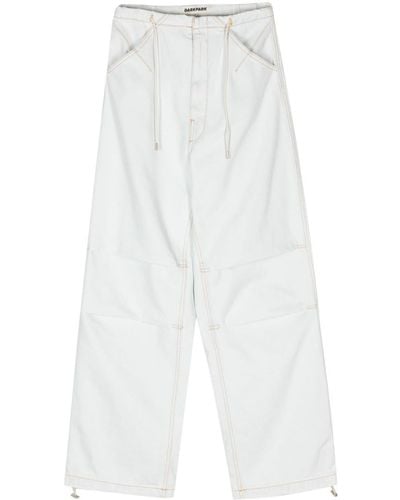 DARKPARK Daisy High-rise Wide-leg Jeans - White