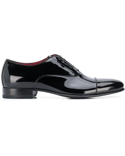 SCAROSSO Rodrigo Patent-leather Oxford Shoes - Black