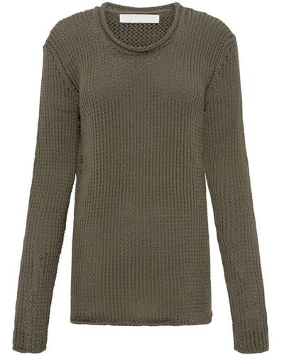 Dion Lee Grid Mesh Pullover - Green