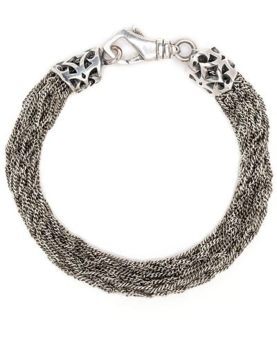 Emanuele Bicocchi Crocheted Chain Bracelet - Metallic