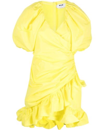 chanel mini yellow dress
