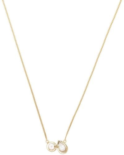 Completedworks Crystal-pendant Chain-link Necklace - Metallic