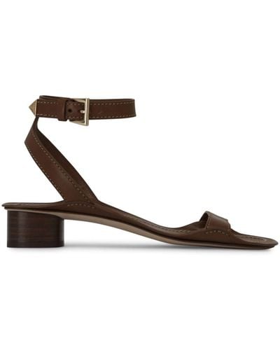 Prada 35mm Buckled Leather Sandals - White