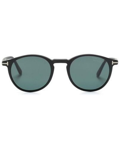 Tom Ford Andrea Round-frame Sunglasses - Green