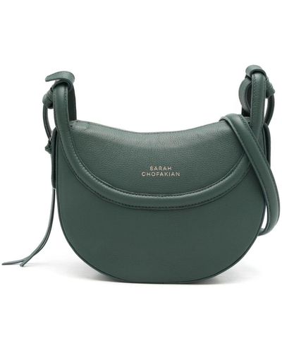 Sarah Chofakian Pollie Leather Crossbody Bag - Green