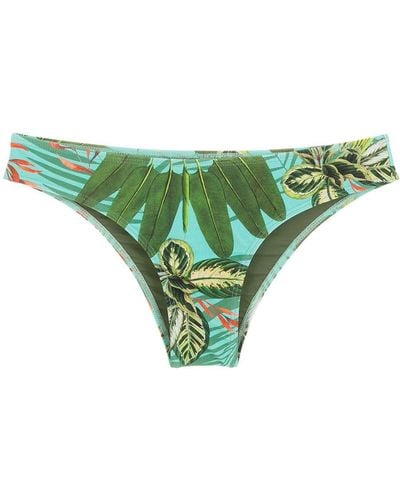 Lygia & Nanny Slip bikini Waikiki con stampa tropicale - Verde