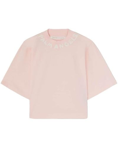 Palm Angels Cropped Top - Roze