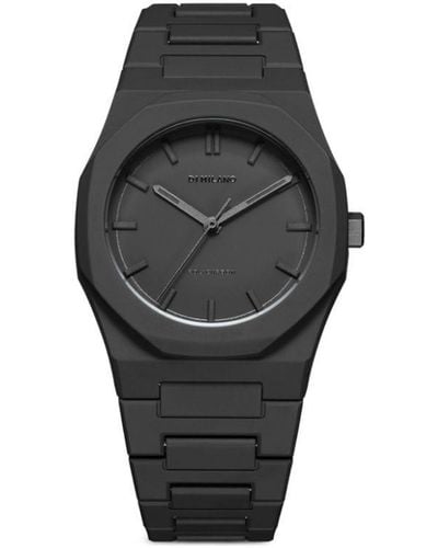 D1 Milano Polycarbon 37cm Horloge - Zwart