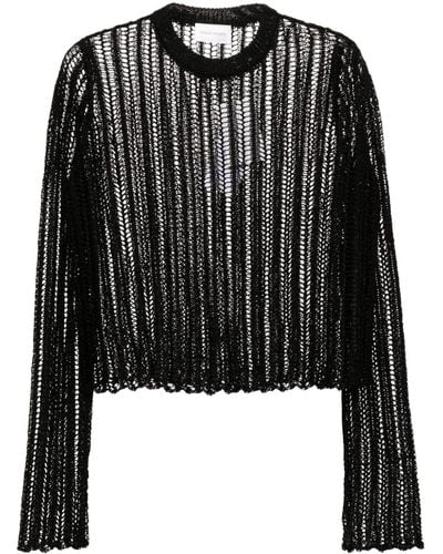 Christian Wijnants Kako Open-knit Sweater - Black