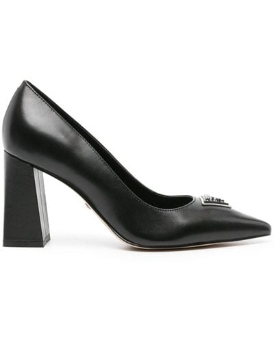 Guess USA Barson 85mm Leather Pumps - Black