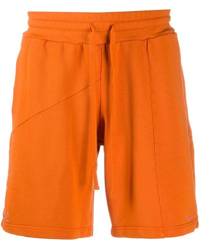 Retrosuperfuture Deconstructed Terry Track Shorts - Orange