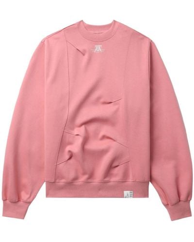 Adererror Logo-appliqué Sweatshirt - Pink