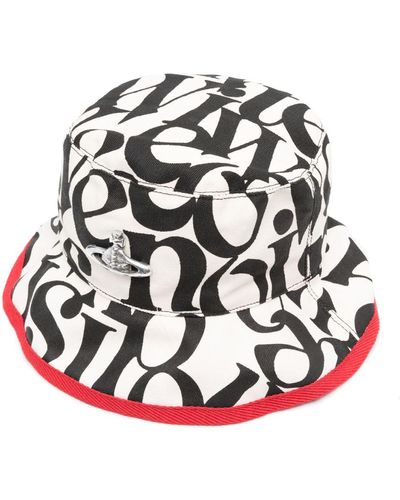 Vivienne Westwood Logo-print Reversible Bucket Hat - Natural