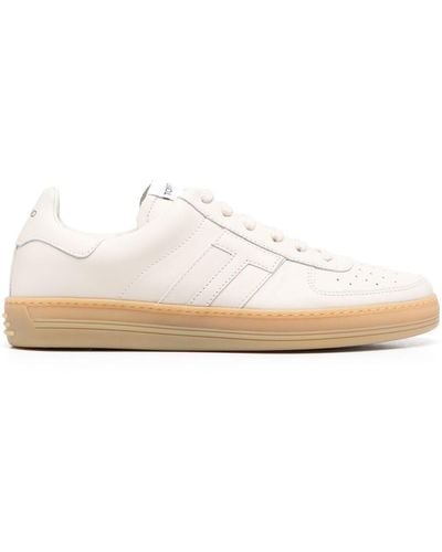 Tom Ford Sneakers mit Logo-Patch - Natur