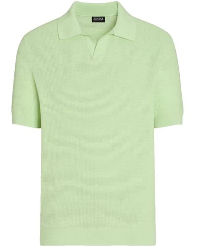 Zegna Klassisches Poloshirt - Grün