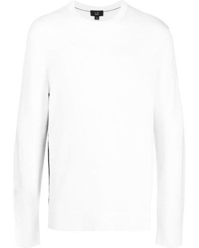 Dunhill Jersey con rayas laterales - Blanco