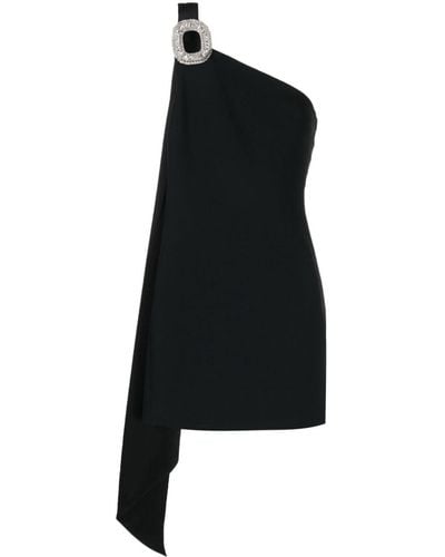 David Koma One-shoulder Asymmetric Minidress - Black