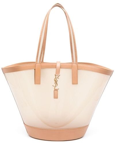 Saint Laurent 'panier Medium' 'shopper' Type Bag, - White