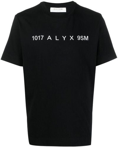 1017 ALYX 9SM Camiseta con logo estampado - Negro