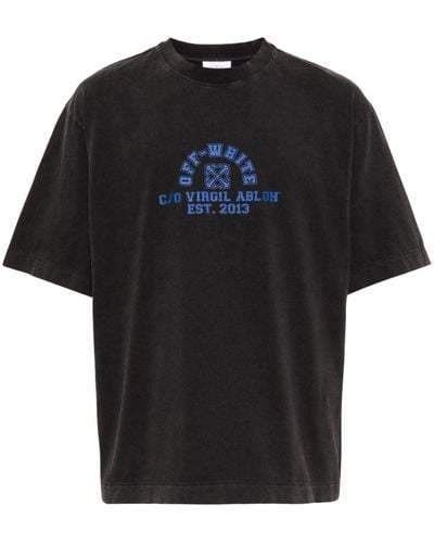 Off-White c/o Virgil Abloh Logo Print T-shirt - Black