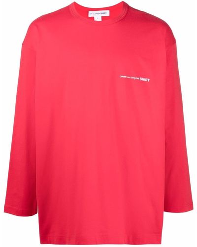 Comme des Garçons Chest Logo-print Sweater - Red
