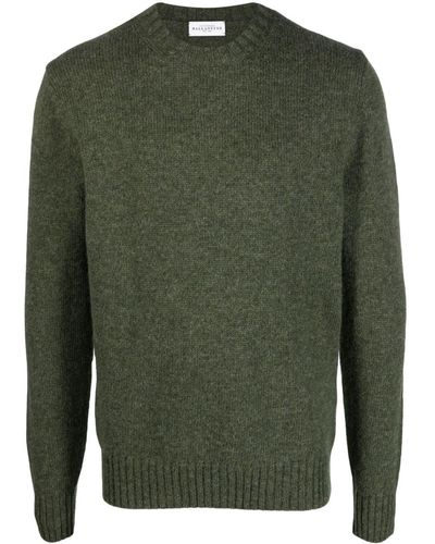 Ballantyne Crew-neck Wool Sweater - Green