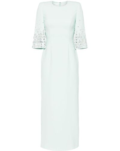 Jenny Packham Highball Queen Crystal-embellished Maxi Dress - White