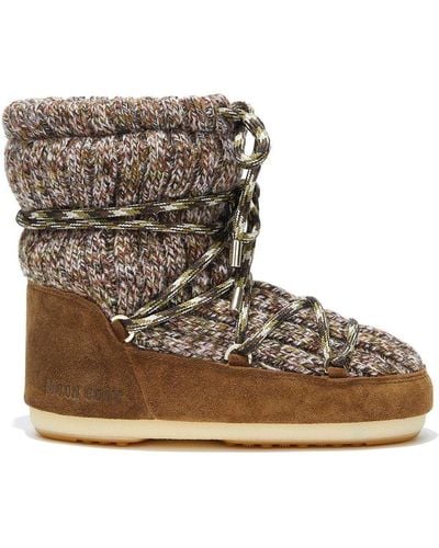 Moon Boot Icon Light Wool Boots - Brown