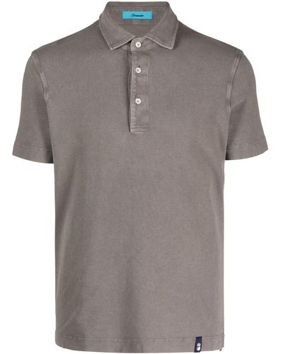 Drumohr Polo de manga corta - Gris