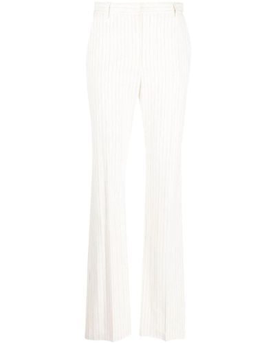 IRO Pinstriped Straight-leg Tailored Trousers - White
