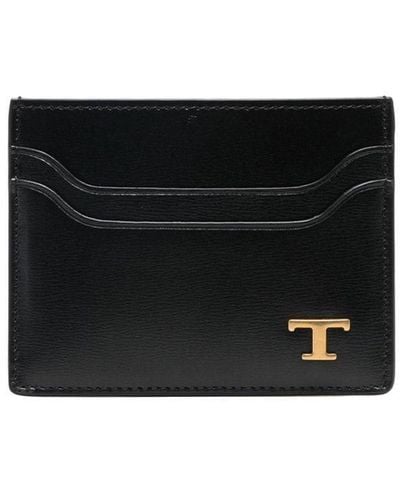 Tod's Leather Card Holder - Black