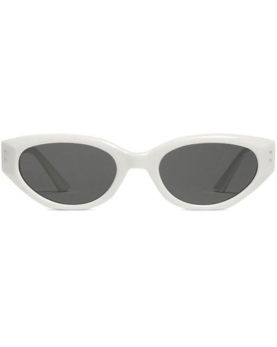 Gentle Monster Pearly Oval-frame Sunglasses - Grey
