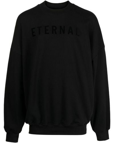 Fear Of God Sweater Met Tekst - Zwart
