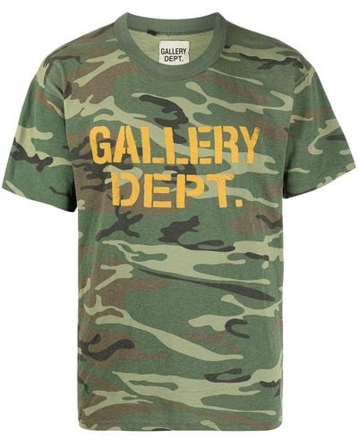 GALLERY DEPT. Fatigue Logo-print Cotton T-shirt - Green