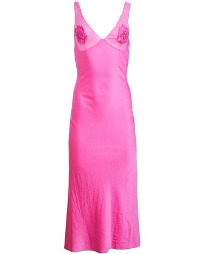 Fleur du Mal Sequin-embellished Slip Dress - Pink