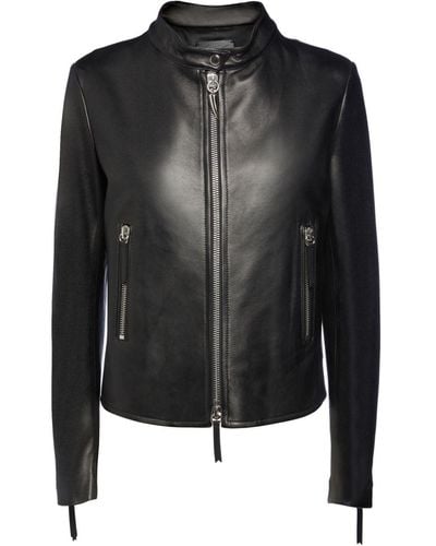 Giuseppe Zanotti Anthana Leather Jacket - Black
