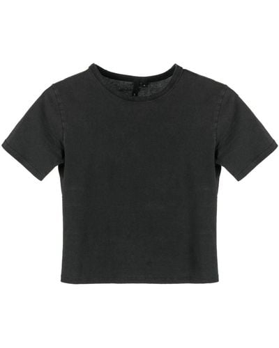 Entire studios Micro Cropped T-shirt - Black