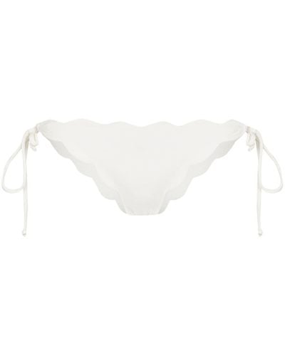 Marysia Swim Bragas de bikini Mott con lazos laterales - Blanco