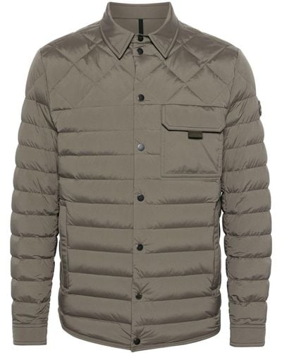 Moncler Iseran Quilted Shirt Jacket - Grey