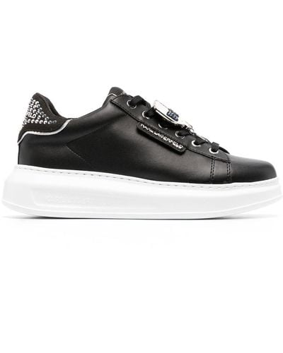 Karl Lagerfeld Kapri Ikonik Verfraaide Sneakers - Zwart