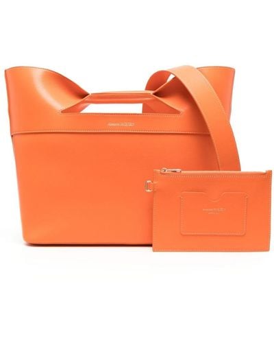 Alexander McQueen Bolso shopper The Bow - Naranja